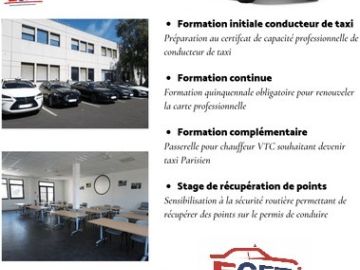 Vous souhaitez vous lancer dans le métier de chauffeur de taxi? Formez-vous au sein de la plus importante coopérative de taxis et suivez votre formation en...